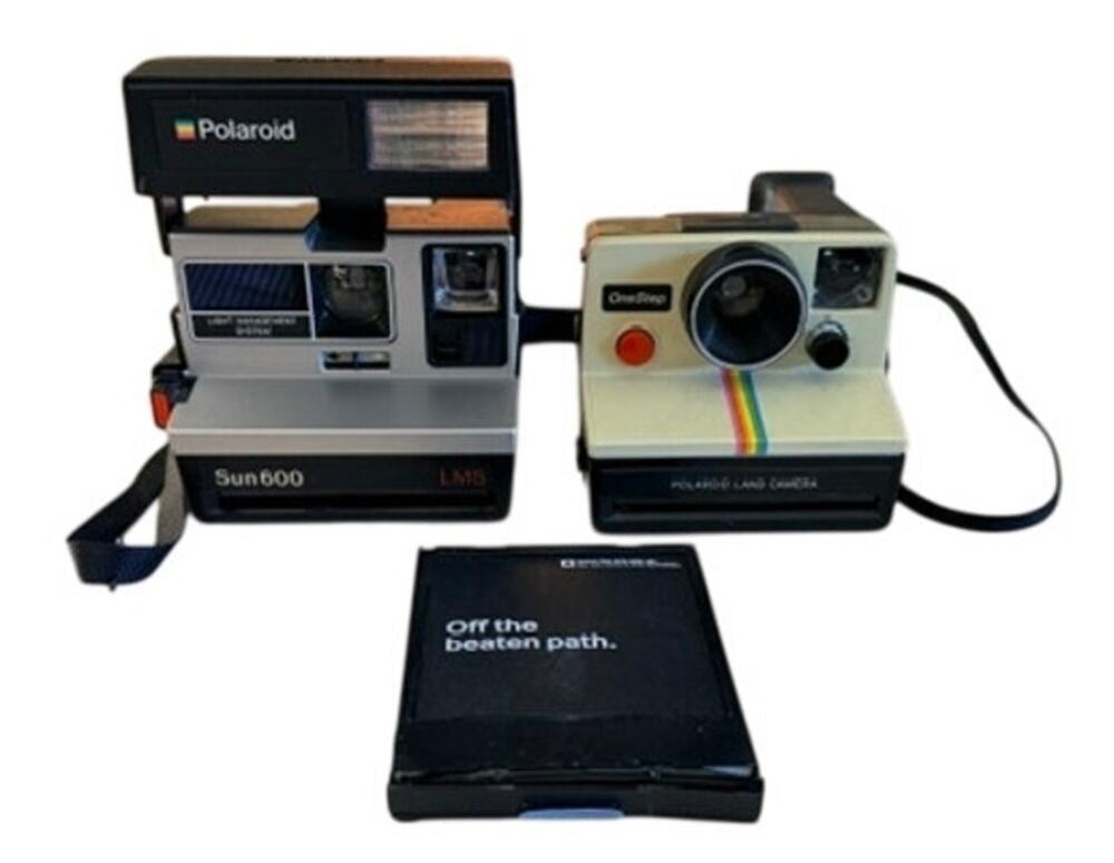 Polaroid OneStep Rainbow & Sun 600 LMS Instant Camera Lot